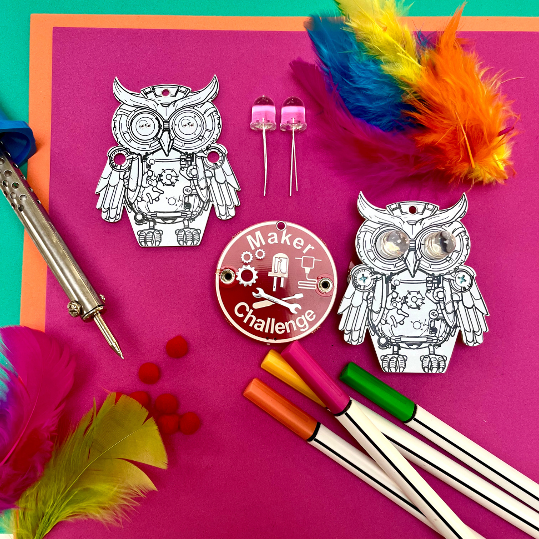 Learn To Solder - Steampunk Owl