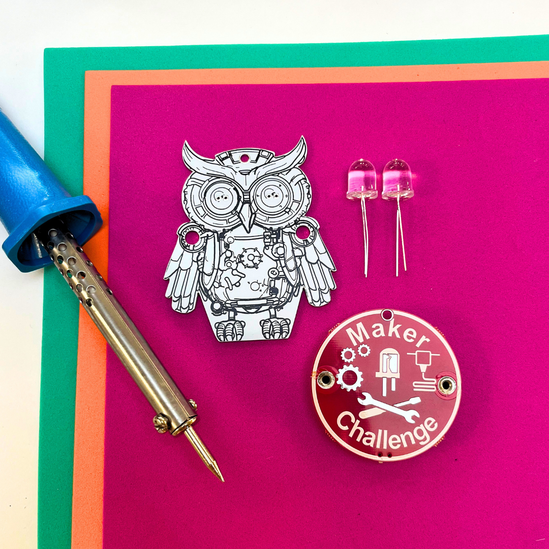 Learn To Solder - Steampunk Owl