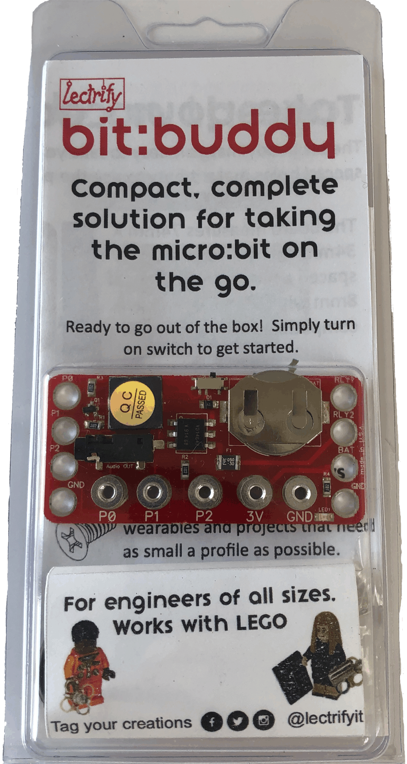 bit:buddy - (5mm posts- V1 micro:bit only)